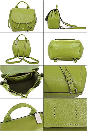 COACH F59819 DERBY BACKPACK YELLOW GREEN