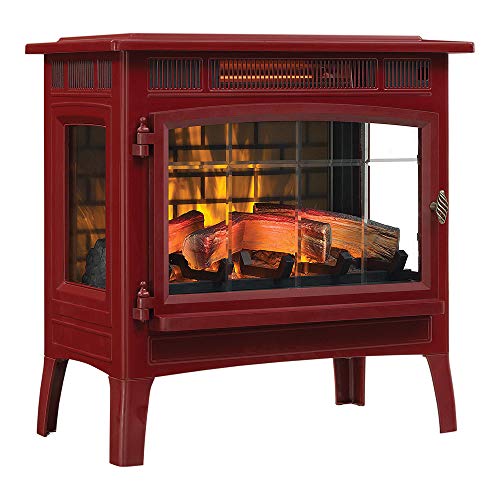 Duraflame 3D Infrared Electric Fireplace Stove with Remote Control, Cinnamon & Crackler - DFI-5010-03 & CS-FC