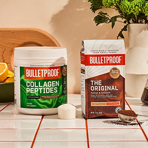 Bulletproof Collagen Protein Powder, Unflavored, Keto-Friendly, Paleo, Grass-fed Collagen, Amino Acid Building Blocks for High Performance (17.6 Ounce)