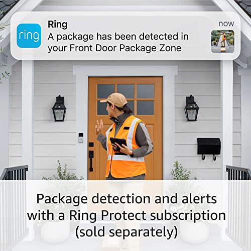 Ring Battery Doorbell Plus | Head-to-Toe HD+ Video, motion detection & alerts, and Two-Way Talk (2023 release)