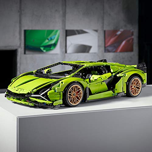 LEGO Technic Lamborghini Sián FKP 37 (42115), Building Project for Adults, Build and Display This Distinctive Model, a True Representation of The Original Sports Car (3,696 Pieces)