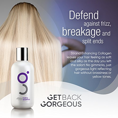 Purple Shampoo for Blonde Hair by GBG – Blonde Shampoo Instantly Eliminate Brassiness & Yellows - Brighten Blonde, Silver & Grey w/Celebrity Stylist Created Purple Toning Shampoo – 8oz