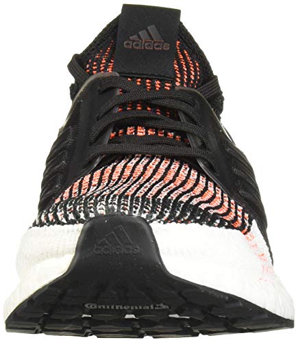 adidas Men's Ultraboost 19 Running Shoe, Black/White/Solar Orange, 11 M US