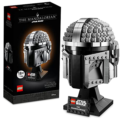 LEGO Star Wars The Mandalorian Helmet 75328 Building Kit for Adults; Collectible Brick-Built Display Model (584 Pieces)