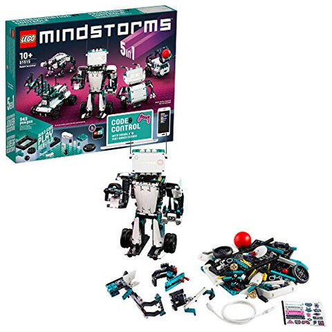 LEGO MINDSTORMS Robot Inventor Building Set; STEM Kit for Kids and Tech Toy with Remote Control Robots; Inspiring Code and Control Edutainment Fun (949 Pieces)