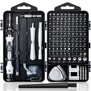 SHOWPIN 122 in 1 Precision Computer Screwdriver Kit, Laptop Screwdriver Sets with 101 Magnetic Drill Bits, Electronics Tool Kit Compatible for Tablet, PC, iPhone, PS4 Repair