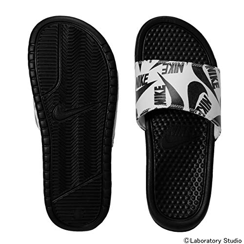 Nike Benassi JDI Slide Women's618919-031 Size 6 Black/Black-White