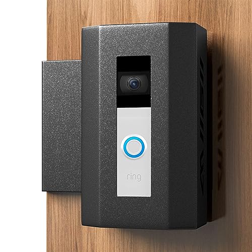 Bleu Clair Anti-Theft Doorbell Mount All Metal No Need to Drill Not Block Doorbell Motion Sensor Compatible with Ring & Other Video Doorbells for Home Rentals Office Room Apartment
