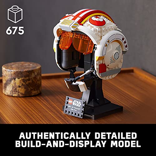LEGO Star Wars Luke Skywalker (Red Five) Helmet 75327 Building Kit for Adults; Star Wars Collectible for Display (675 Pieces)