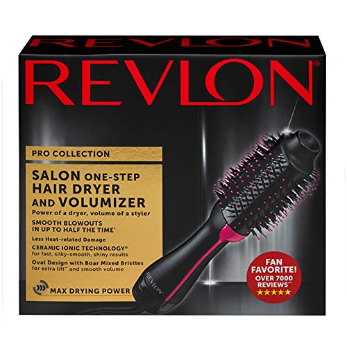 Revlon One-Step Hair Dryer And Volumizer Hot Air Brush, Black
