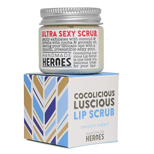 All Natural, Vegan Coconut Lip Scrub - Gentle Exfoliation, Lip Polish & Lip Exfoliator, 1.23oz