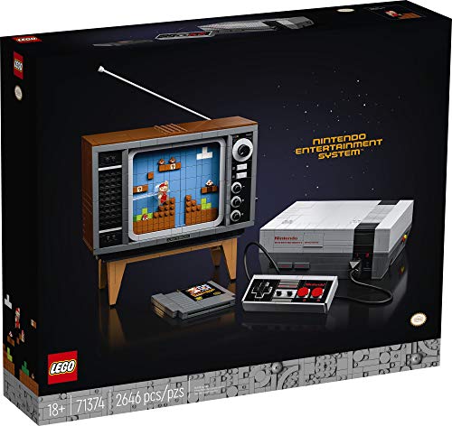 LEGO Nintendo Entertainment System 71374 Building Kit; Creative Set for Adults; Build Your Own NES and TV, New 2021 (2,646 Pieces)