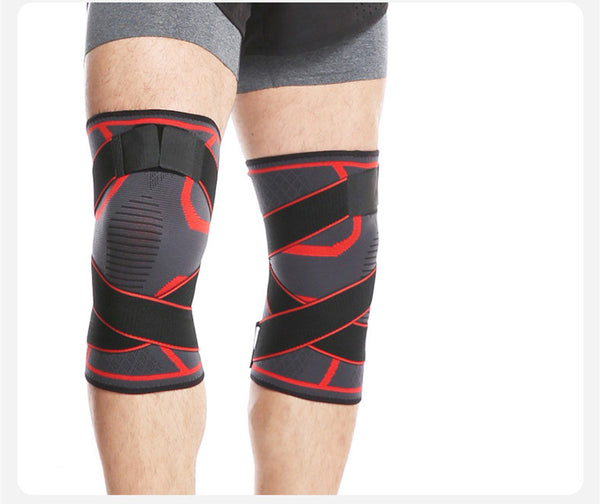 Outdoor sports compression horoscope cross strap knee pads