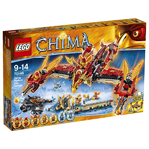 LEGO Legends of Chima Flying Phoenix Fire Temple Kids Building Play Set | 70146