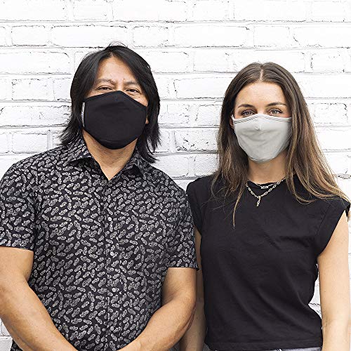 Safe+Mate x Case-Mate - Cloth Face Mask - Washable & Reusable - Adult L/XL - Cotton - with Filter - 3 Pack - Black