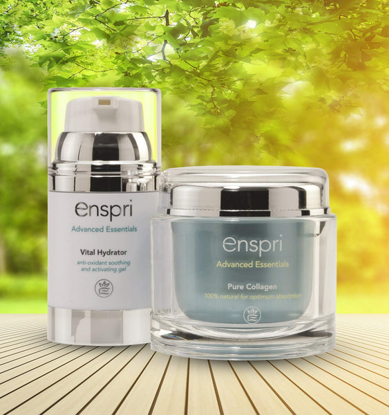 Enspri® Ultra PURE Collagen Peptides Powder Mask: 5-Min Anti-Aging Facial Kit, 25 treatments 2 Step System including Vital Hydrator Anti-aging, reduce age spots, shrinks pores and increased elasticity
