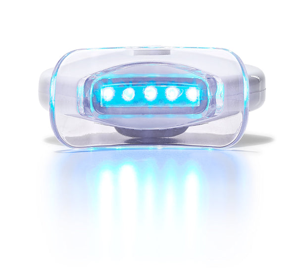 AuraGlow Teeth Whitening Accelerator Light, 5x More Powerful Blue LED Light, Whiten Teeth Faster