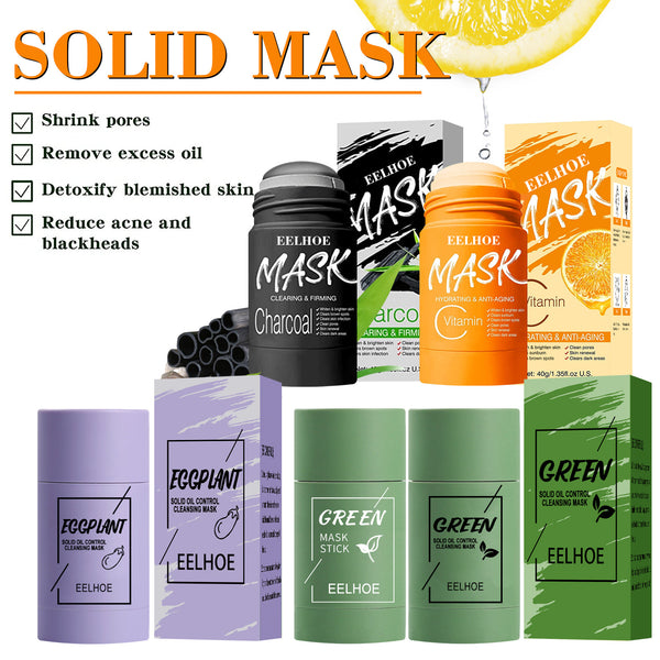 Clean Face Mask Beauty Skin Green Tea Clean Face Mask Stick Cleans Pores Dirt Moisturizing Hydrating Whitening Care Face Tools