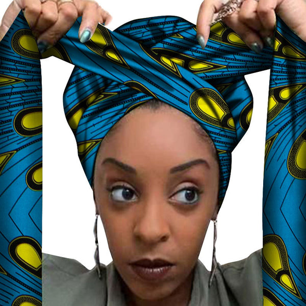 African printed hair accessories
