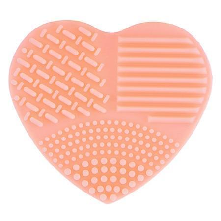 Heart-Shaped Brush Cleaning Pad