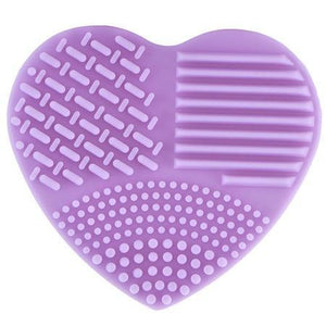 Heart-Shaped Brush Cleaning Pad