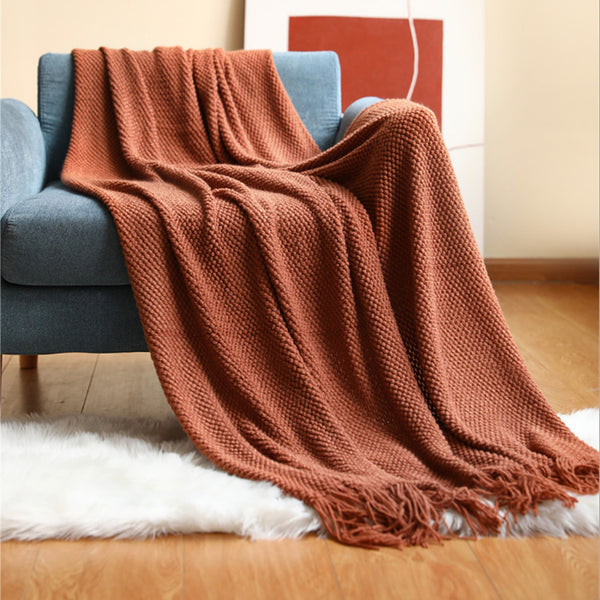 New Sofa Blanket Air-conditioned Room Blanket Blanket Bed Blanket Knitted Blanket Office Nap Blanket Blanket Shawl