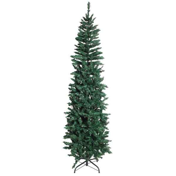 6.5ft 719 Branches 250 Lights Pointed Pen Holder Green Christmas Tree N101 USA
