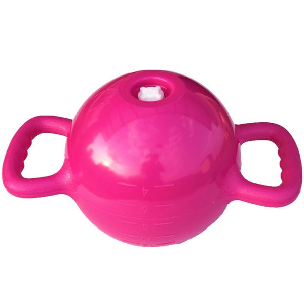 Women Workout Dumbbell Adjustable Weight Yoga Massage Pilates Double Handle PVC Fitness Training Water Injection Kettle Bell
