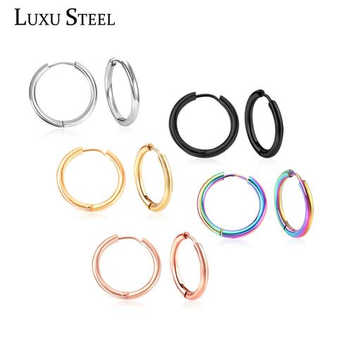 Hoop Earrings Women Gold/Silver/Rose Gold/Black Color