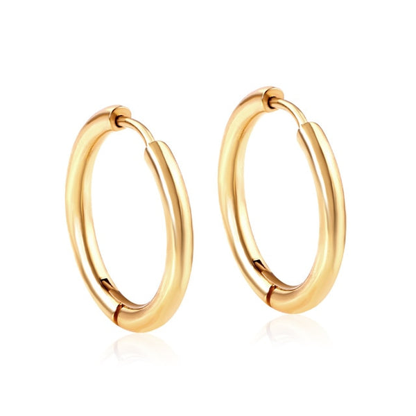 Hoop Earrings Women Gold/Silver/Rose Gold/Black Color