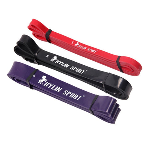 KYLIN SPORT Set of 3 Natural latex 41 "Strength Resistance Bands Fitness Walk Powerlifting Pull Up Strengthen Muscles